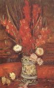 Vase with Red Gladioli (nn04), Vincent Van Gogh